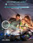 Primevolve PF100 8.5inch Portable Battery Operated Fan,48cps LED 4 Speed Settings Pedestal Fan