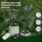 Primevolve P3000 12 inch Portable Battery Operated Fan, Standing Oscillating Fan with Remote