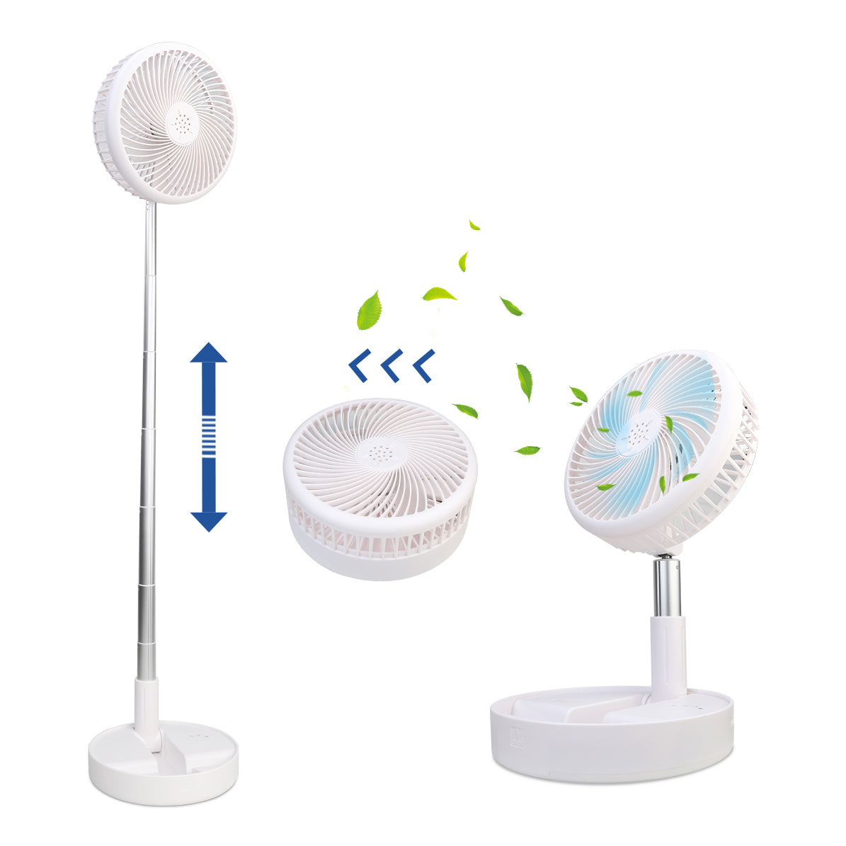 Foldable Portable Rechargeable Fan With Usb