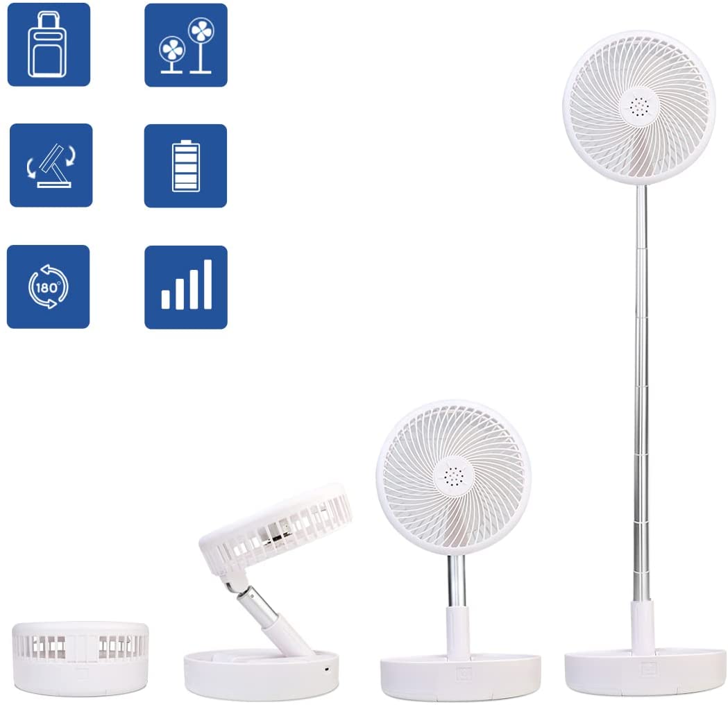 Primevolve PF11 Rechargeable USB Personal Floor Fan | Primevolve