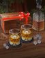 Primevolve 10oz Whiskey Glasses Set of 2 with Unique Wooden Box 8 Chilling Whiskey Stones Fashioned Bourbon Glasses Bourbon Gifts for Wedding Anniversary Christmas Birthday Party Holiday